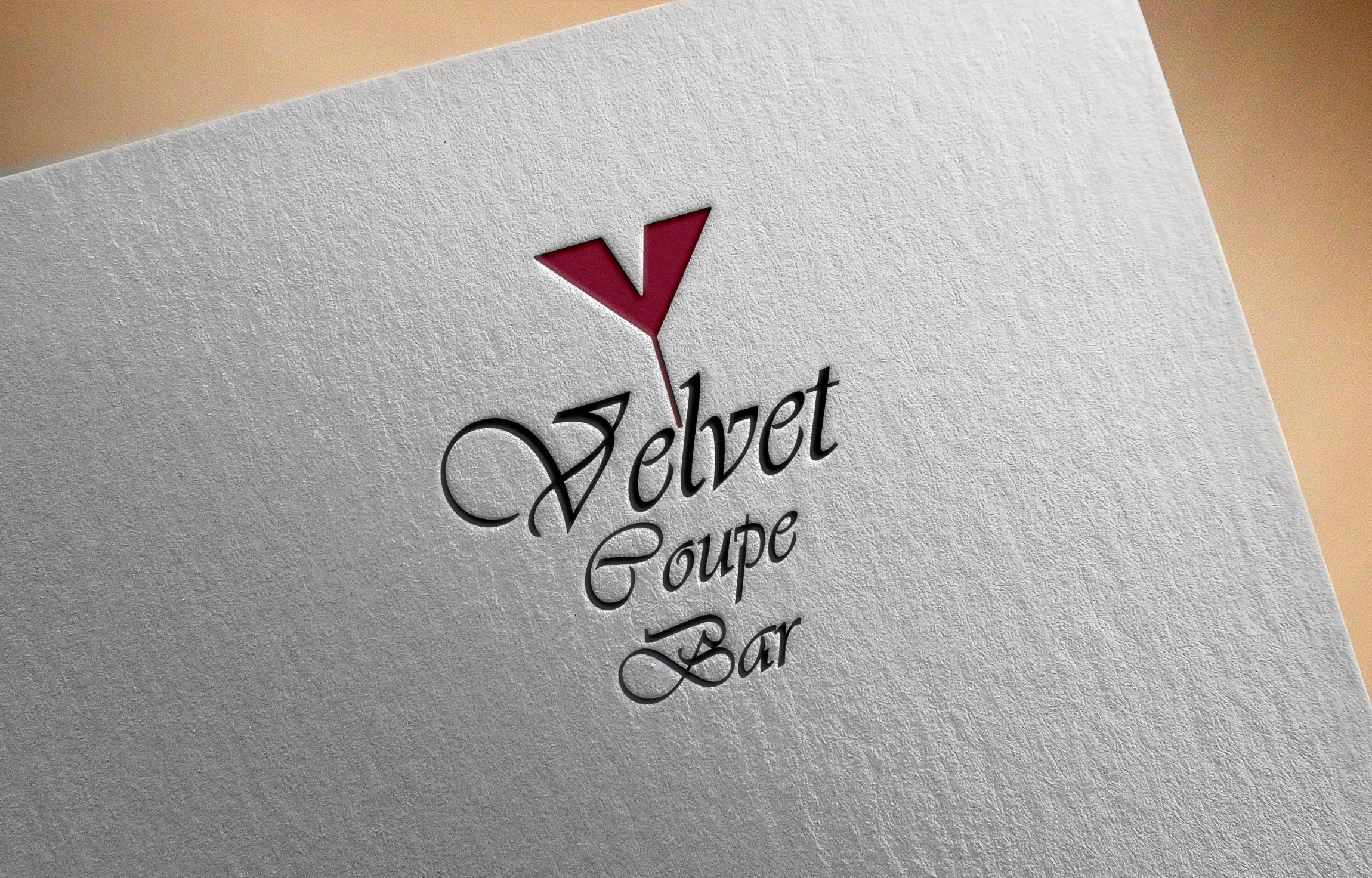 Logo Design by PD_Designs for Velvet Coupe Wine Bar | Design #36503795
