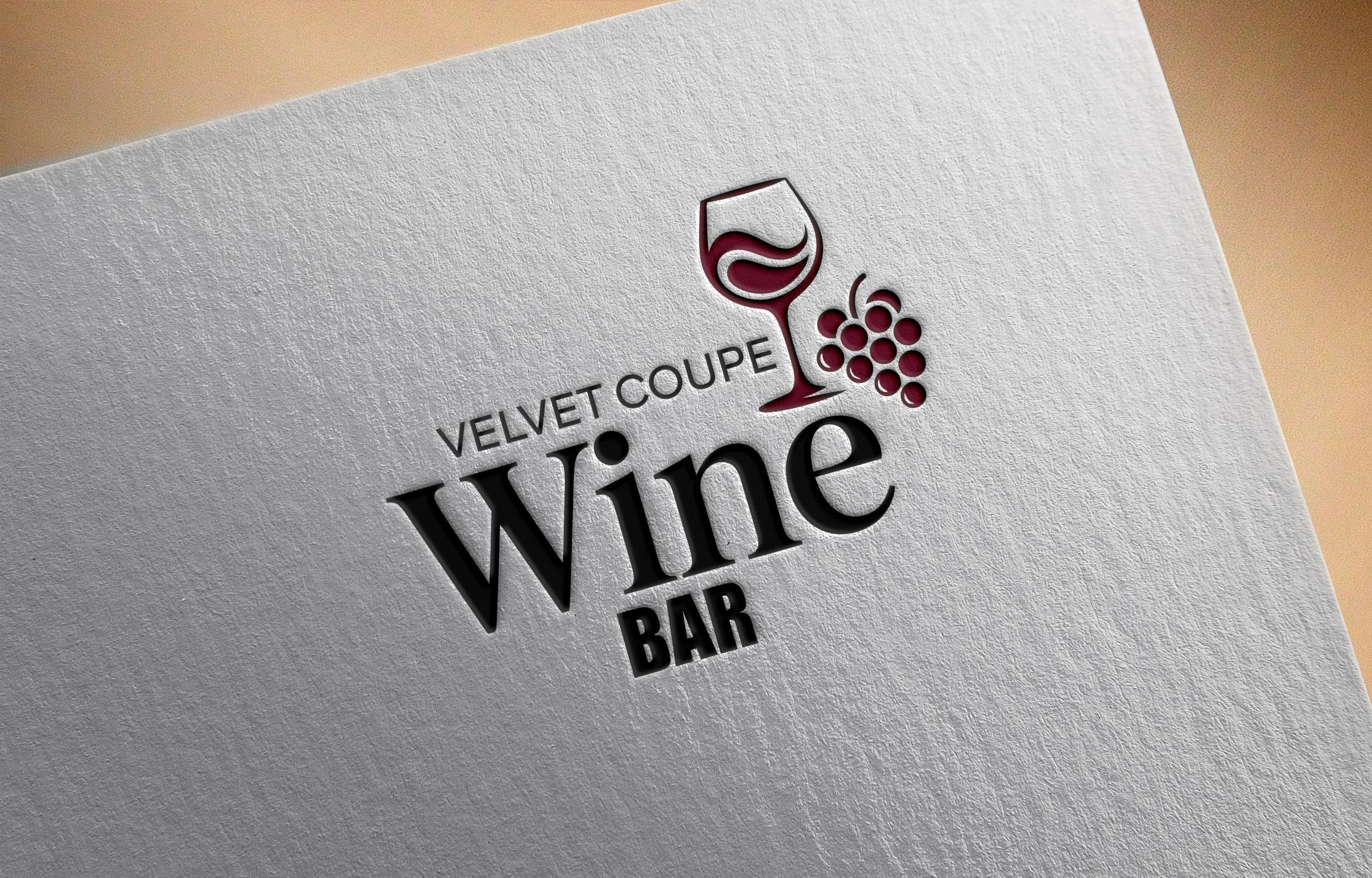 Logo Design by PD_Designs for Velvet Coupe Wine Bar | Design #36503797