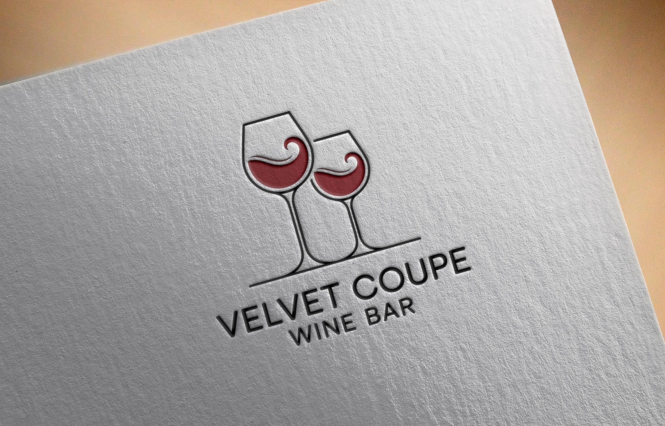 Logo Design by PD_Designs for Velvet Coupe Wine Bar | Design #36503800