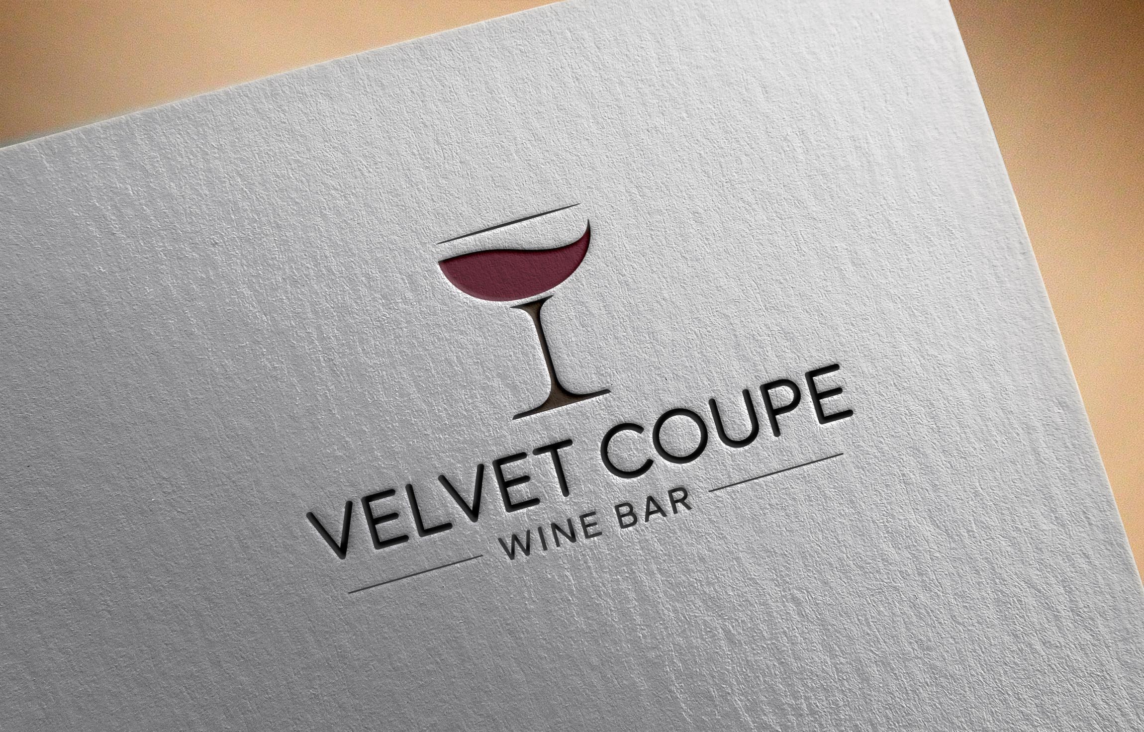 Logo Design by PD_Designs for Velvet Coupe Wine Bar | Design #36503801