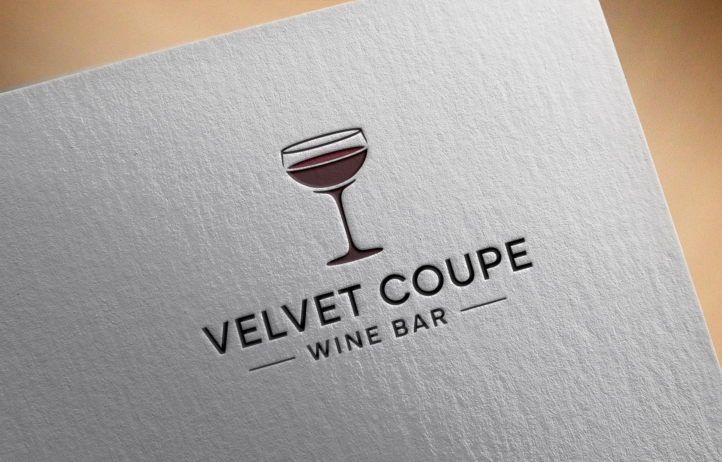 Logo Design by PD_Designs for Velvet Coupe Wine Bar | Design #36503802