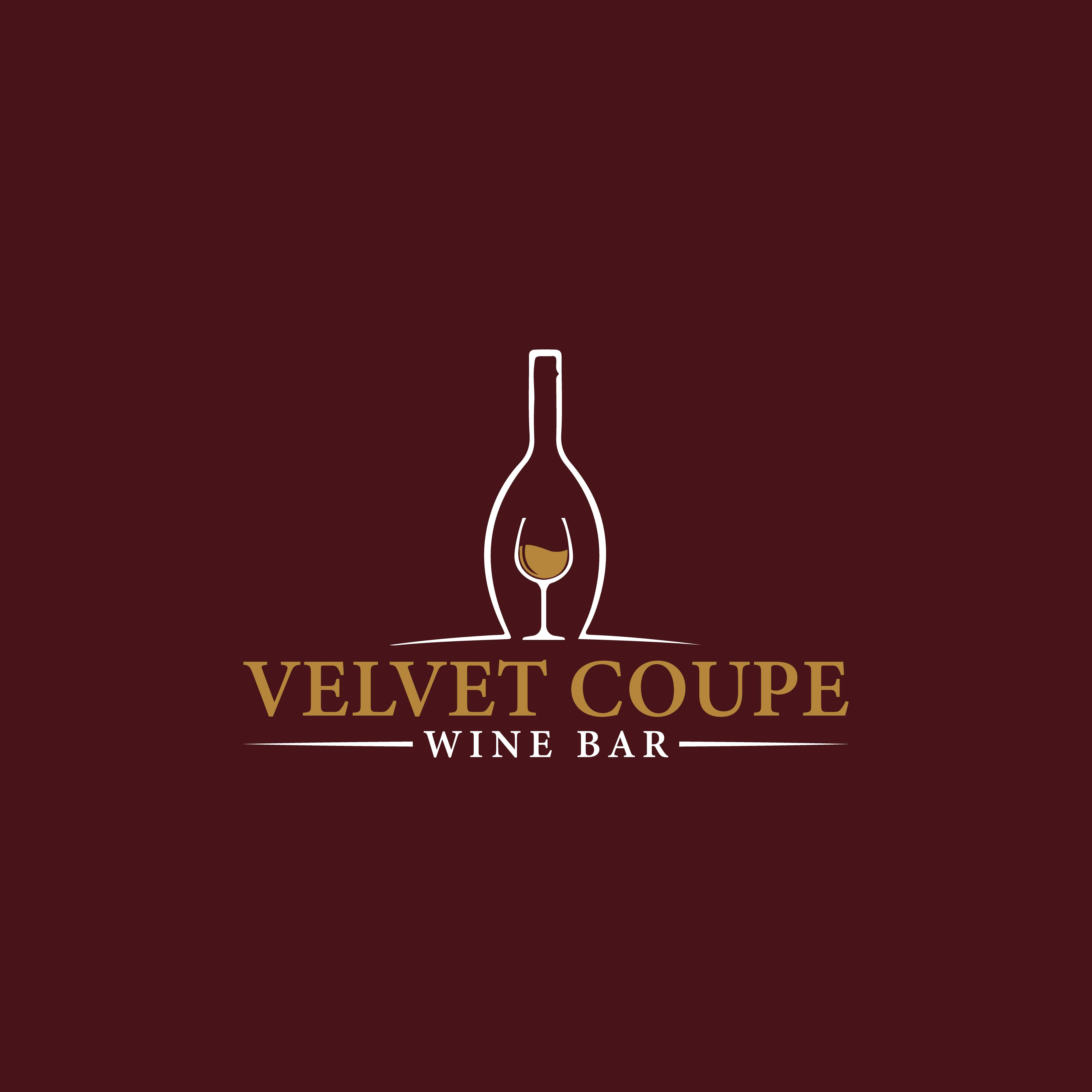 Logo Design by Design Kit Mazba for Velvet Coupe Wine Bar | Design #36513731