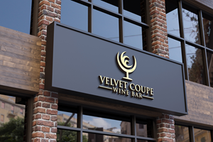 Logo Design by Jubaidur Creative Designer for Velvet Coupe Wine Bar | Design: #36536631