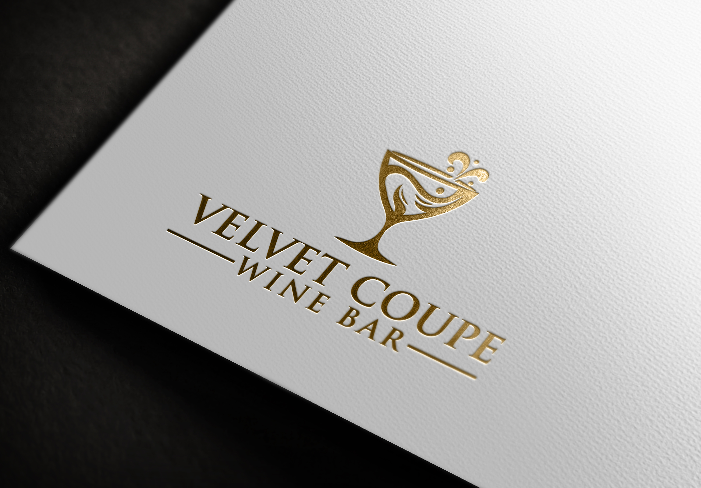 Logo Design by Jubaidur Creative Designer for Velvet Coupe Wine Bar | Design #36536637