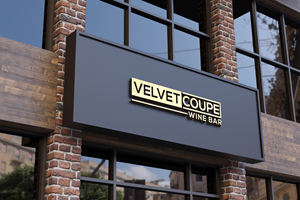 Logo Design by Jubaidur Creative Designer for Velvet Coupe Wine Bar | Design: #36536638