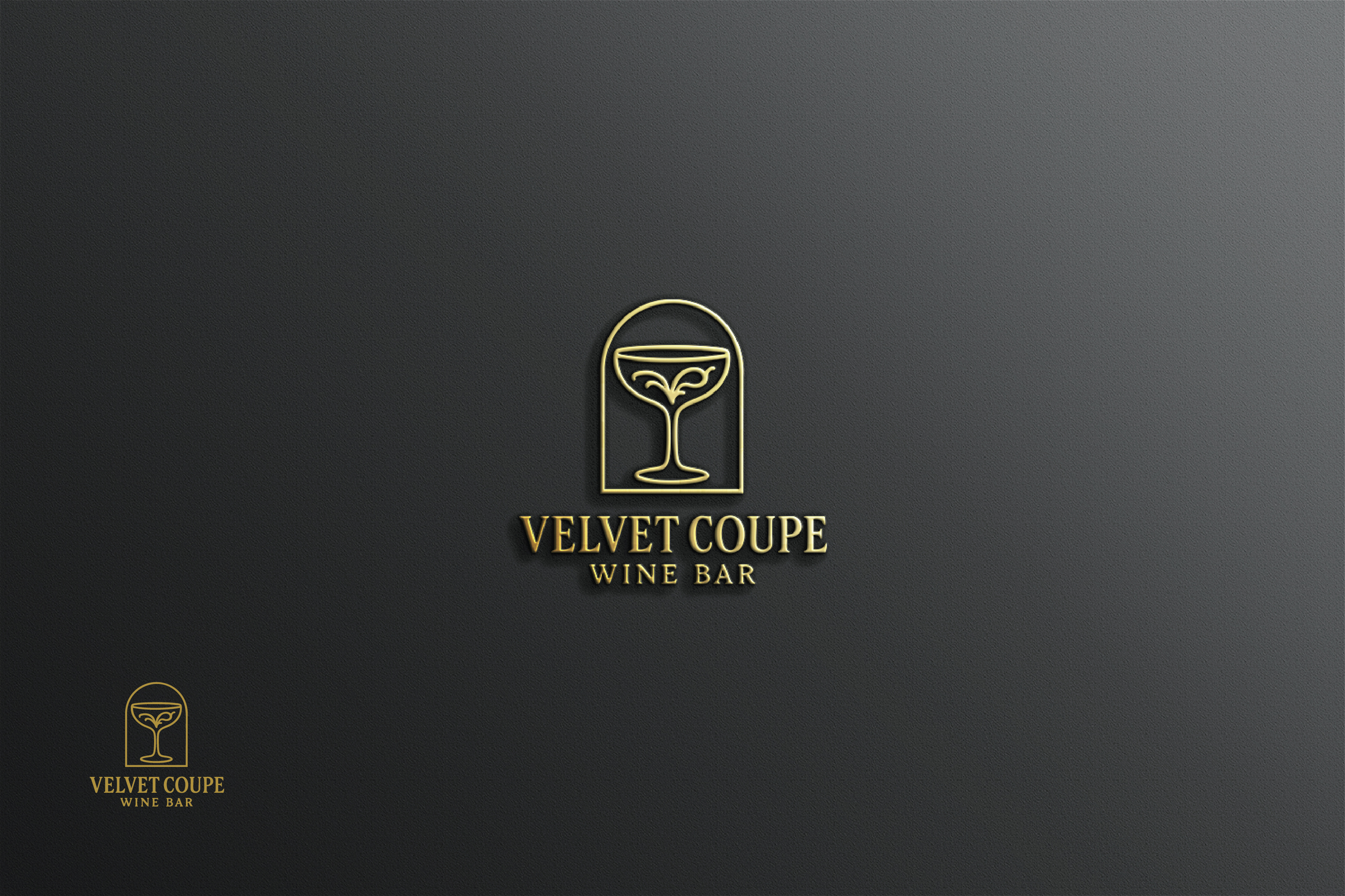 Logo Design by raju.creative for Velvet Coupe Wine Bar | Design #36508544