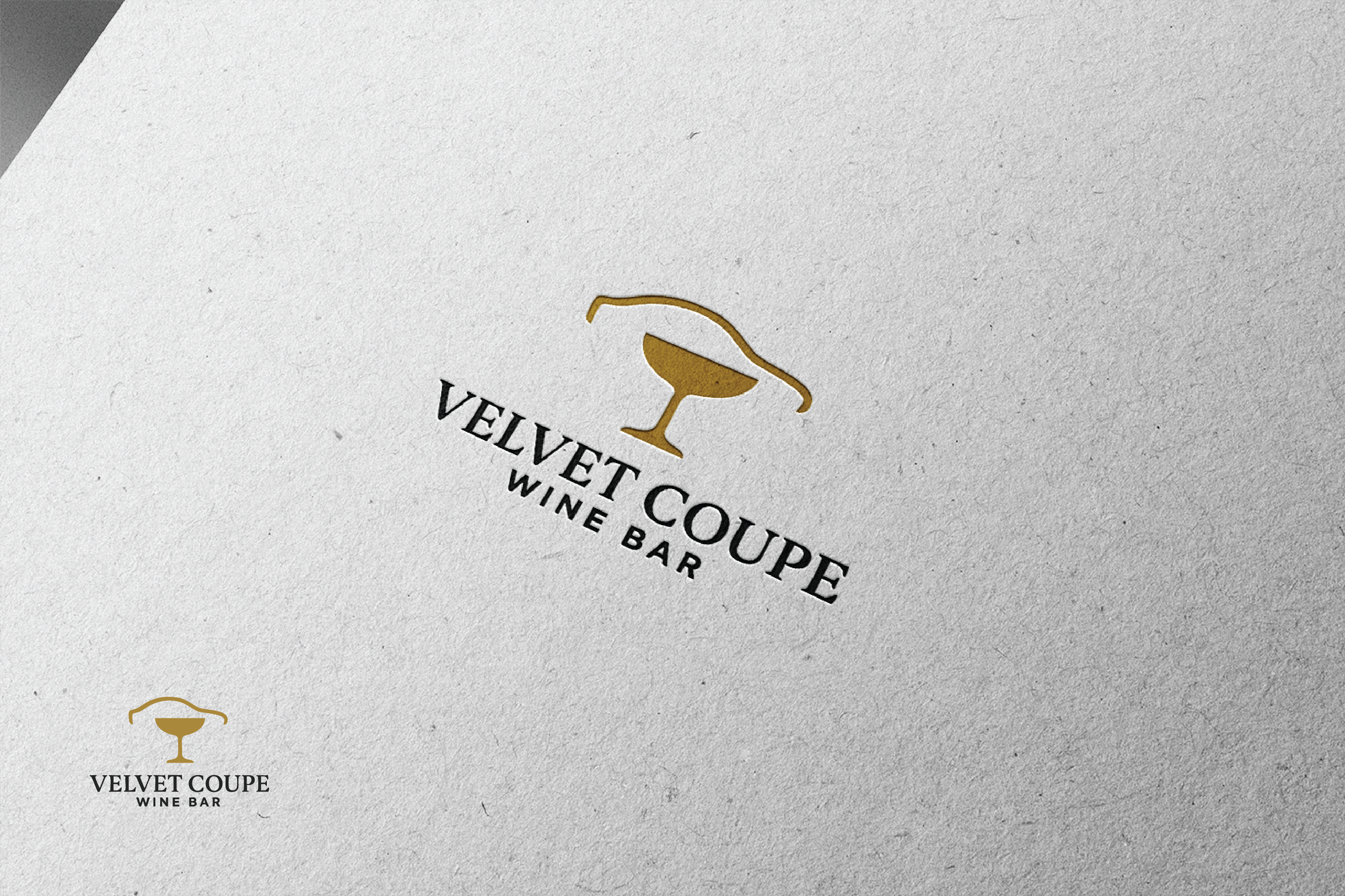 Logo Design by raju.creative for Velvet Coupe Wine Bar | Design #36508545