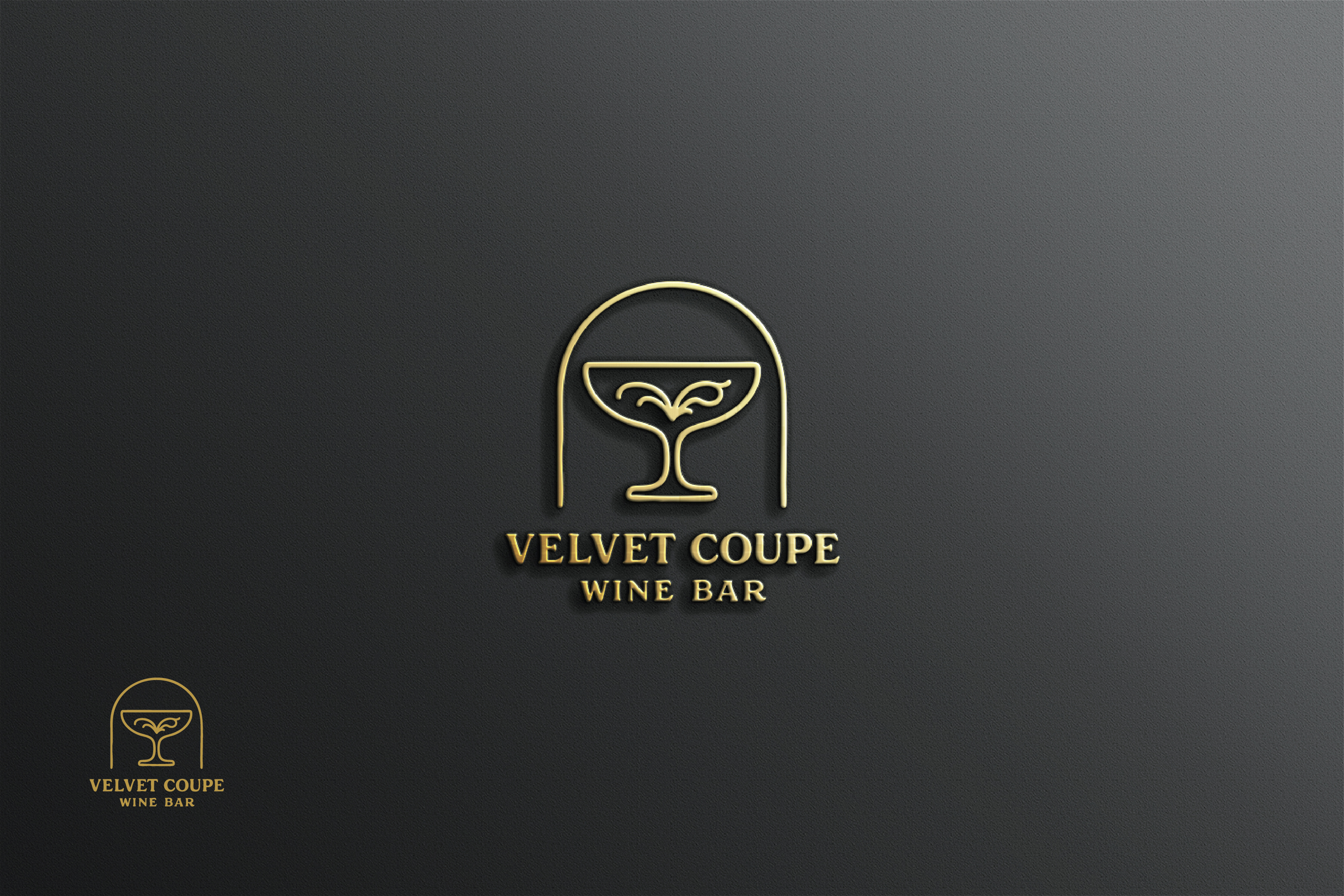 Logo Design by raju.creative for Velvet Coupe Wine Bar | Design #36562872
