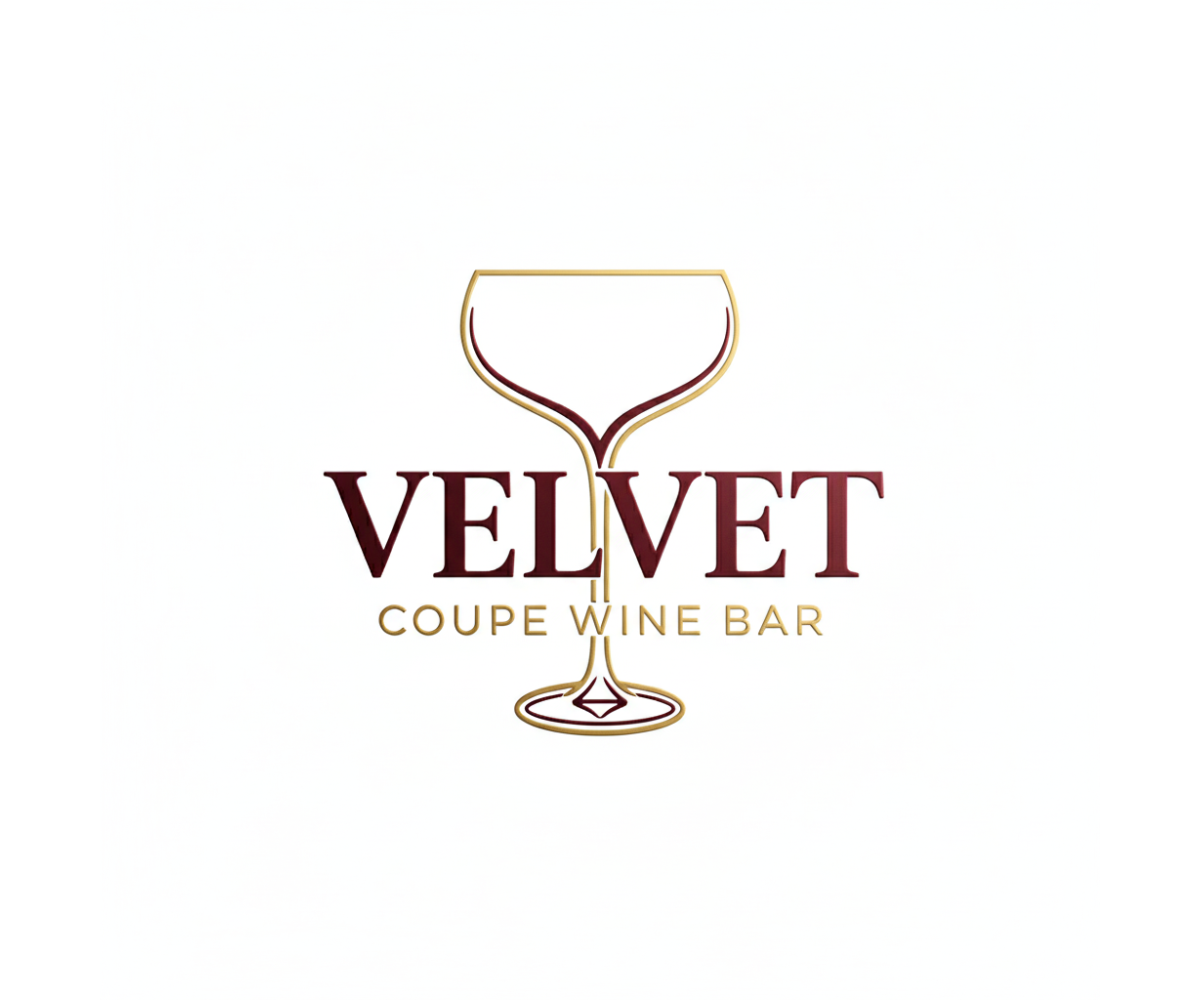 Logo Design by @Rijha for Velvet Coupe Wine Bar | Design #36514471