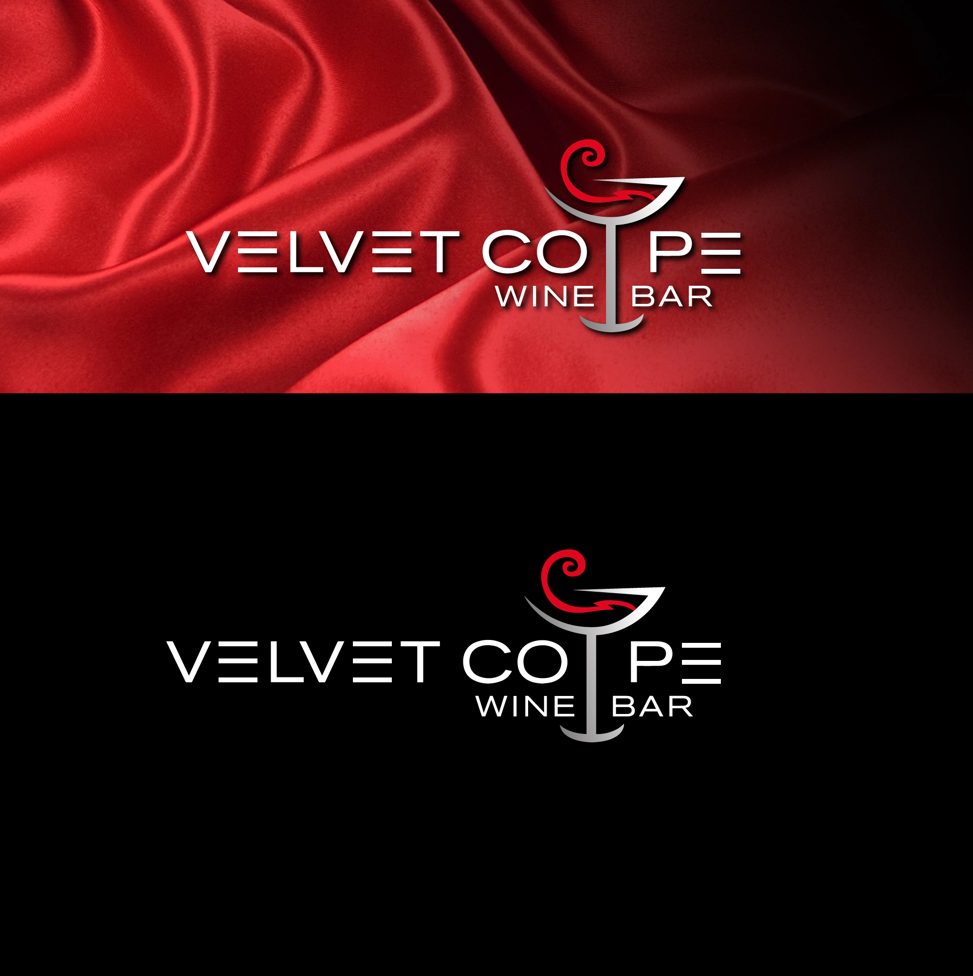 Logo Design by Subha_Islam for Velvet Coupe Wine Bar | Design #36547376