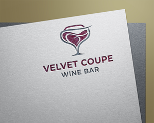 Logo Design by saimo1 for Velvet Coupe Wine Bar | Design: #36534835