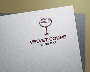 Logo Design by saimo1 for Velvet Coupe Wine Bar | Design: #36534839