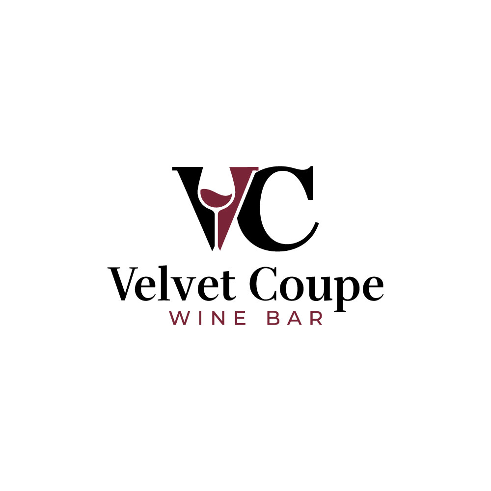 Diseño de Logo por Hurairah para Velvet Coupe Wine Bar | Diseño #36539826