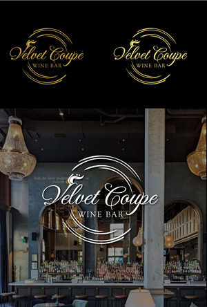 Logo Design by sehrish_shaikh for Velvet Coupe Wine Bar | Design: #36513621