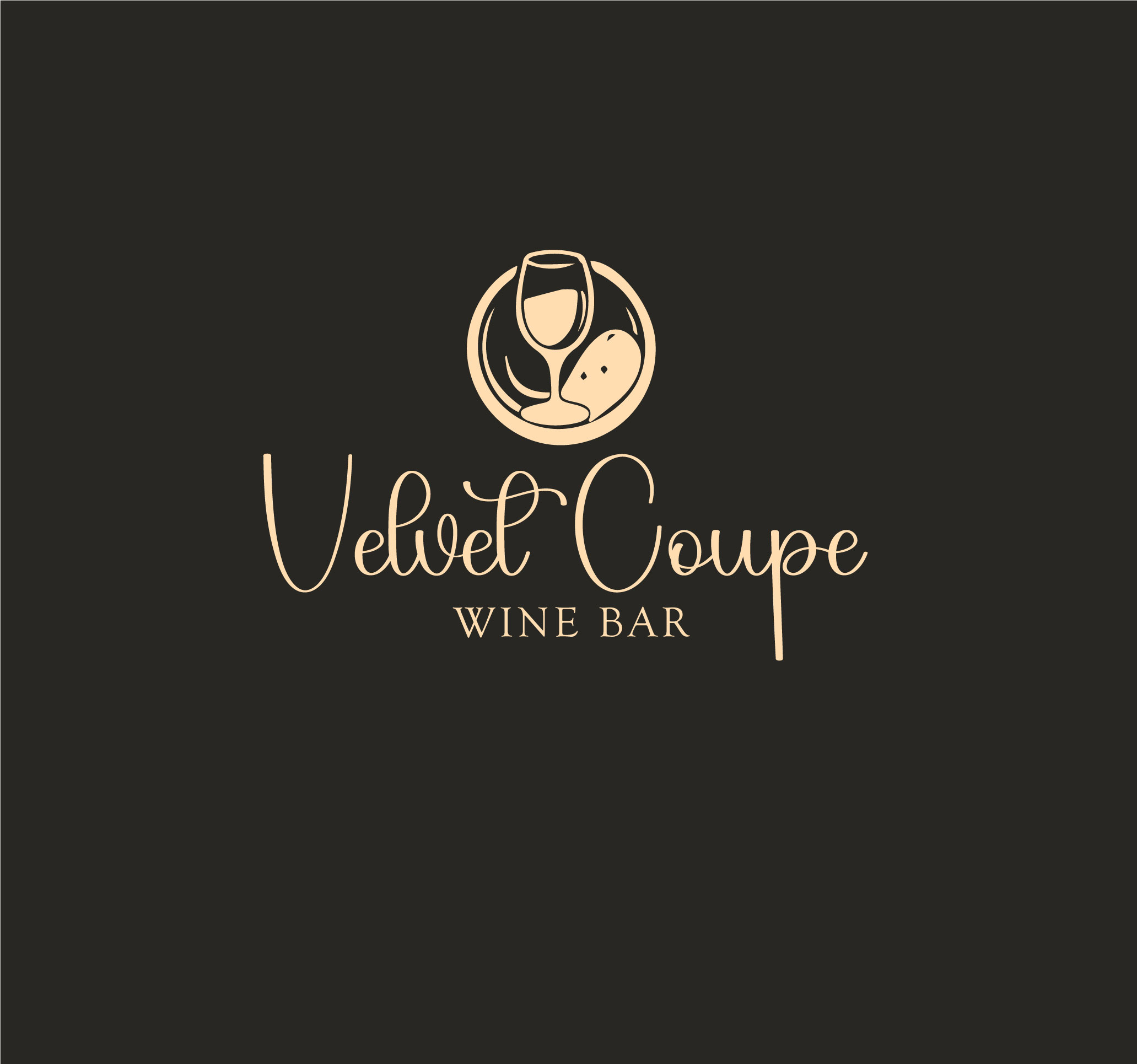 Logo Design by sehrish_shaikh for Velvet Coupe Wine Bar | Design #36556330