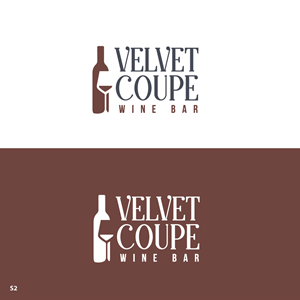 Logo-Design von Sujit Banerjee für Velvet Coupe Wine Bar | Design: #36504880