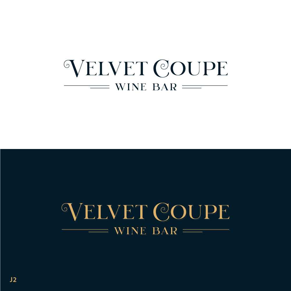 Logo-Design von Sujit Banerjee für Velvet Coupe Wine Bar | Design #36504885