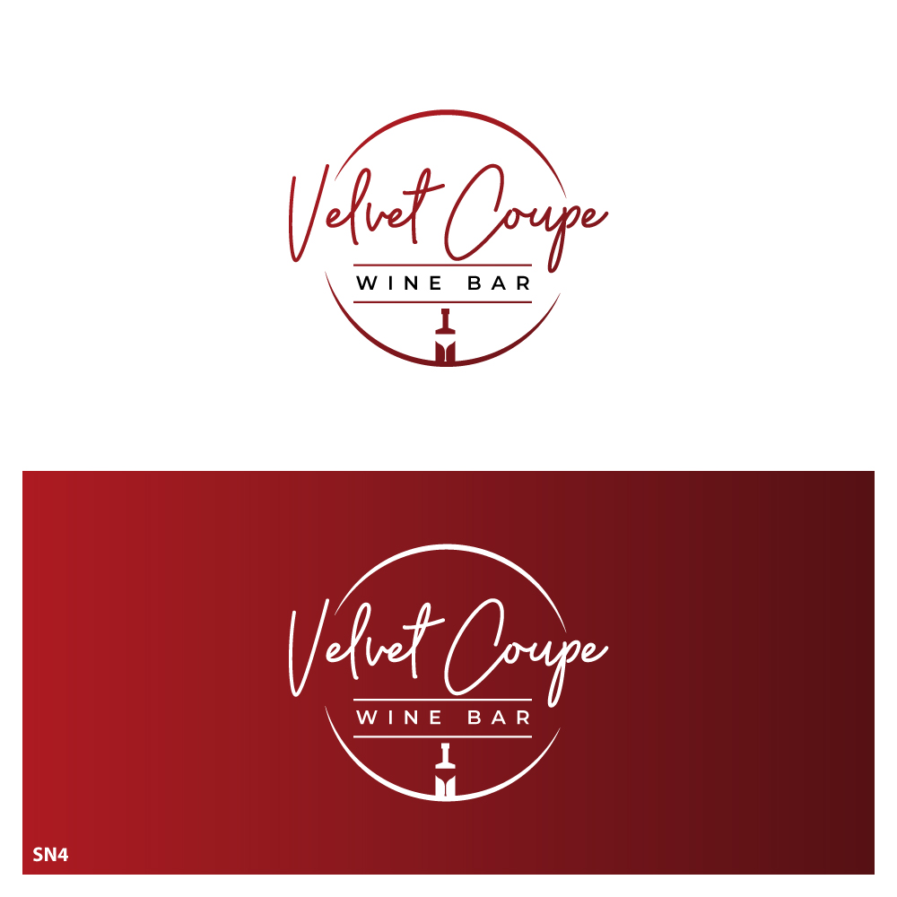 Diseño de Logo por Sujit Banerjee para Velvet Coupe Wine Bar | Diseño #36509897
