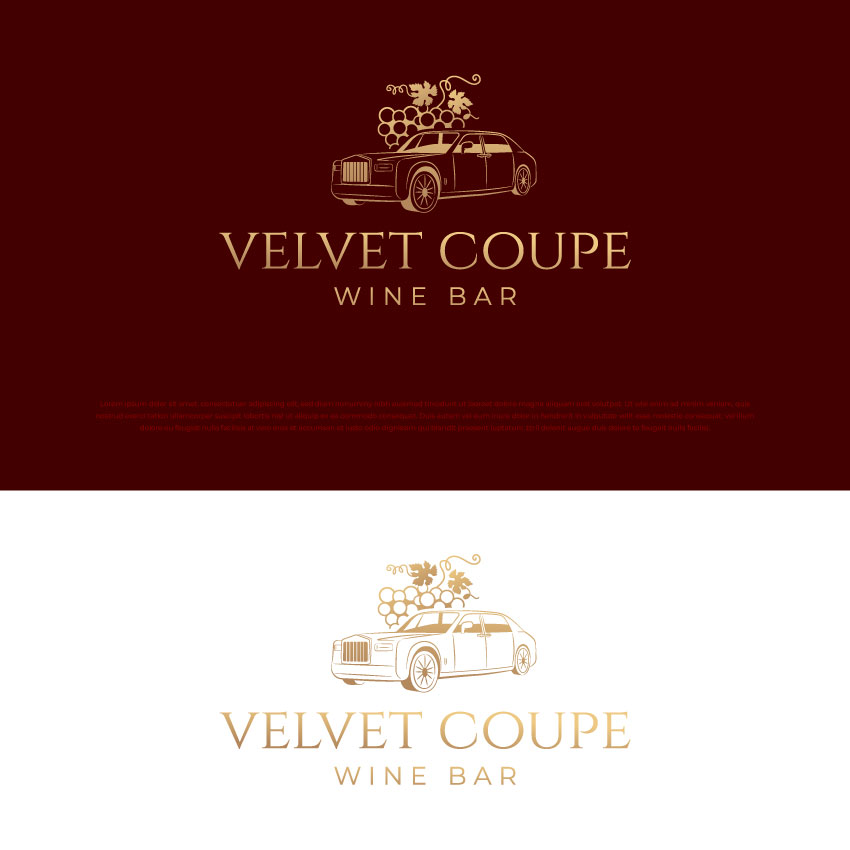 Diseño de Logo por Timefortheweb para Velvet Coupe Wine Bar | Diseño #36511163