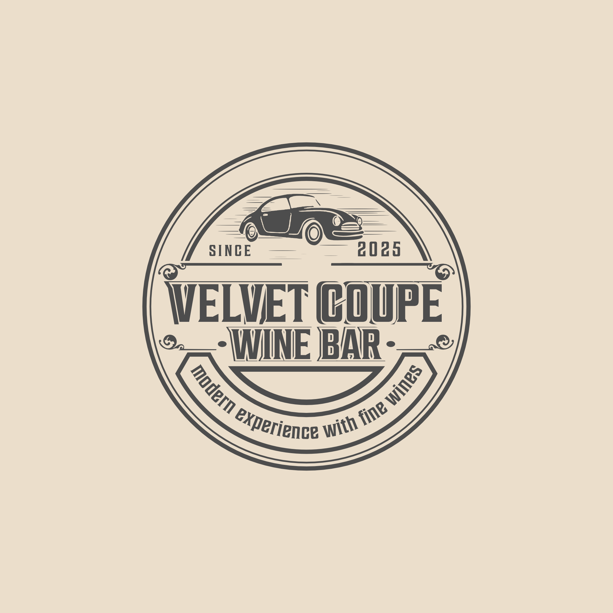Logo Design by OnYXx_93 for Velvet Coupe Wine Bar | Design #36524491
