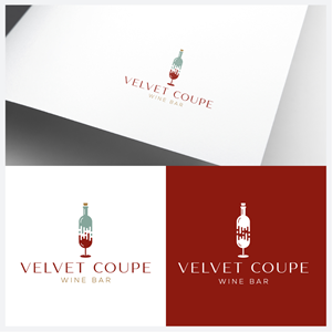 Diseño de Logo por anonrotide para Velvet Coupe Wine Bar | Diseño: #36538707