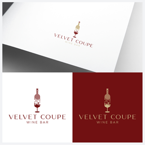 Diseño de Logo por anonrotide para Velvet Coupe Wine Bar | Diseño: #36538711