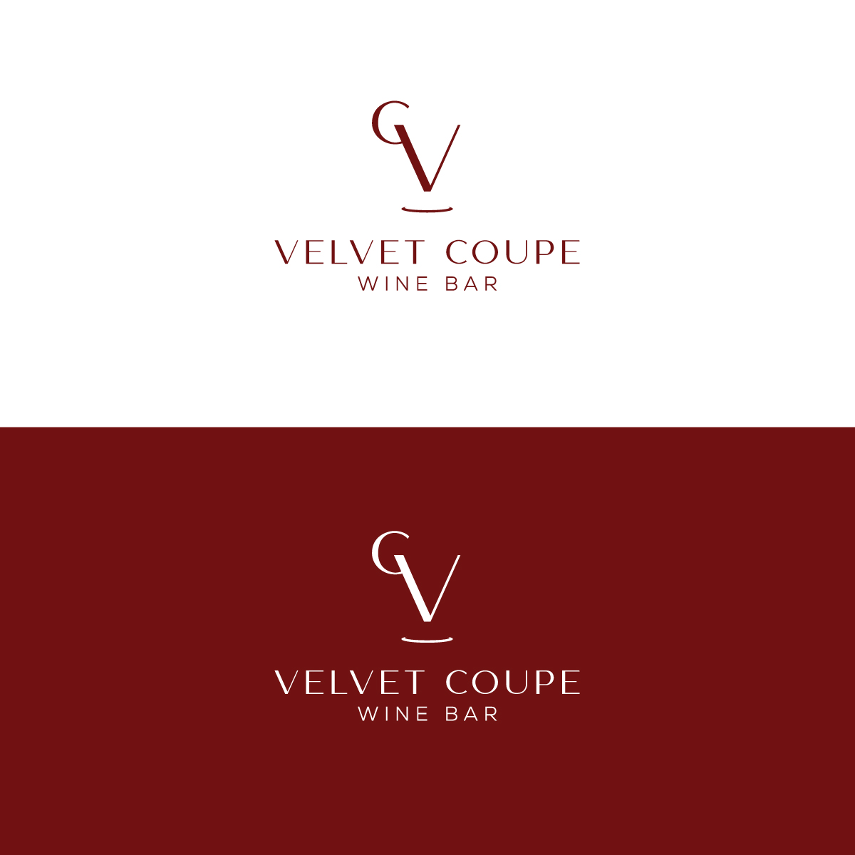 Logo Design by anonrotide for Velvet Coupe Wine Bar | Design #36538935