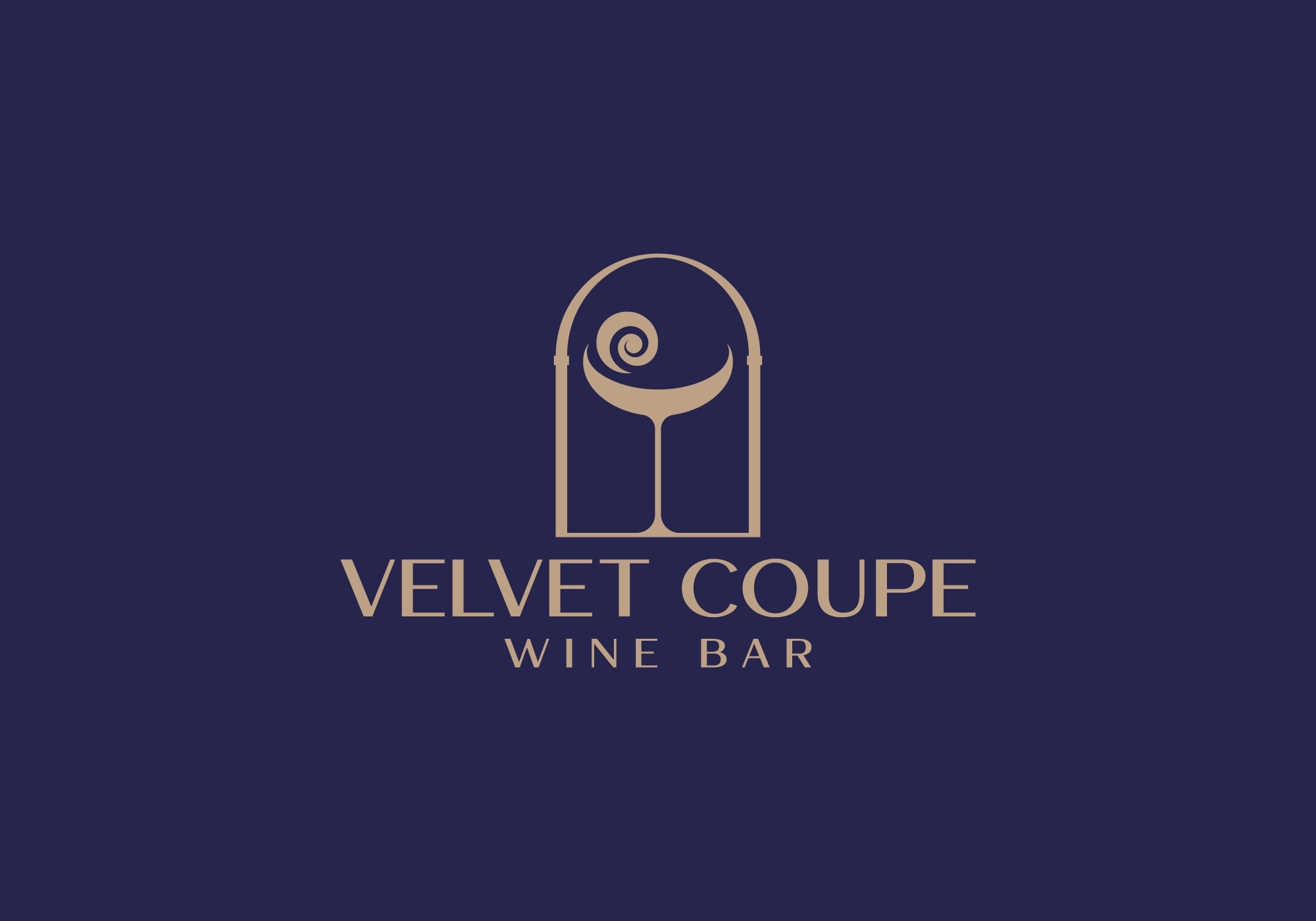 Logo Design by John316 for Velvet Coupe Wine Bar | Design #36532316