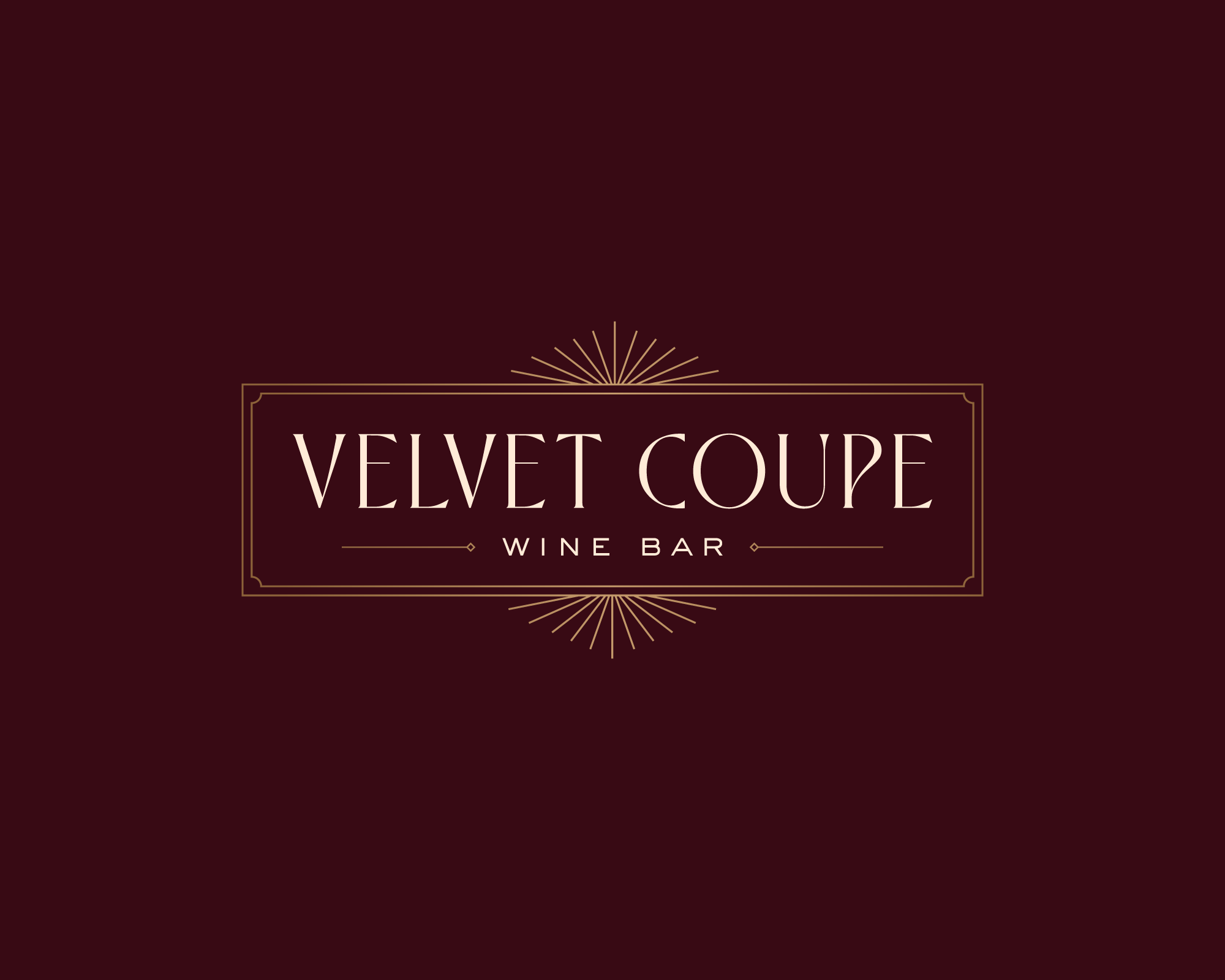 Logo Design by AlexMorisseau for Velvet Coupe Wine Bar | Design #36520009