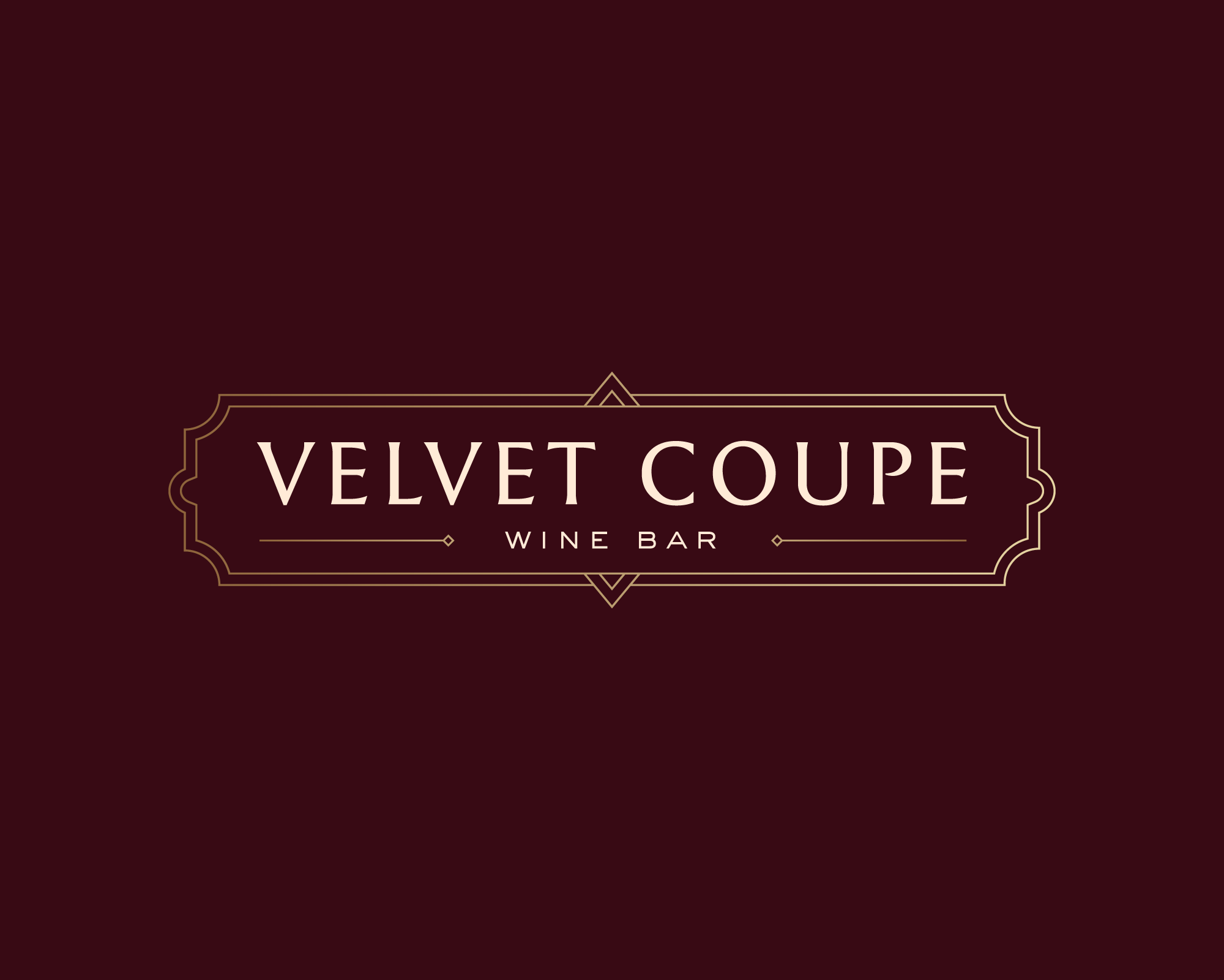 Logo Design by AlexMorisseau for Velvet Coupe Wine Bar | Design #36520010