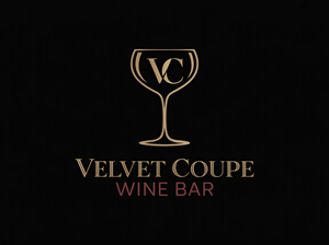 Logo Design by Minang Art_Studio for Velvet Coupe Wine Bar | Design: #36540968