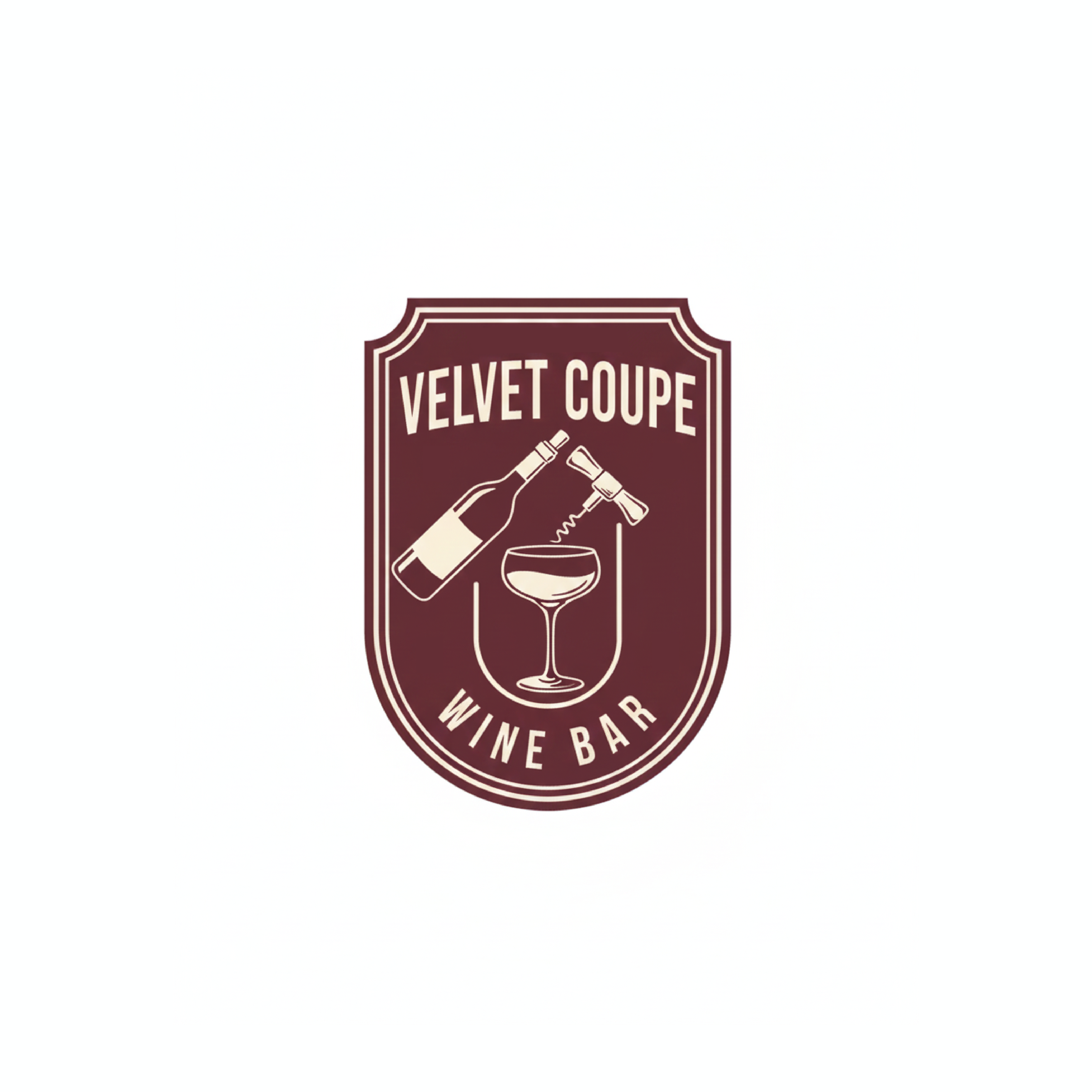 Logo Design by Bushra141 for Velvet Coupe Wine Bar | Design #36513035