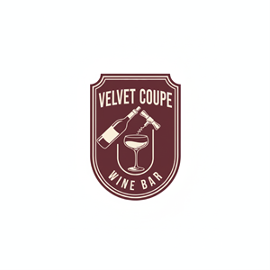 Diseño de Logo por Bushra141 para Velvet Coupe Wine Bar | Diseño: #36513035