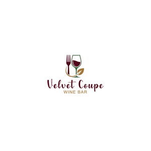 Logo Design by Bushra141 for Velvet Coupe Wine Bar | Design: #36513046
