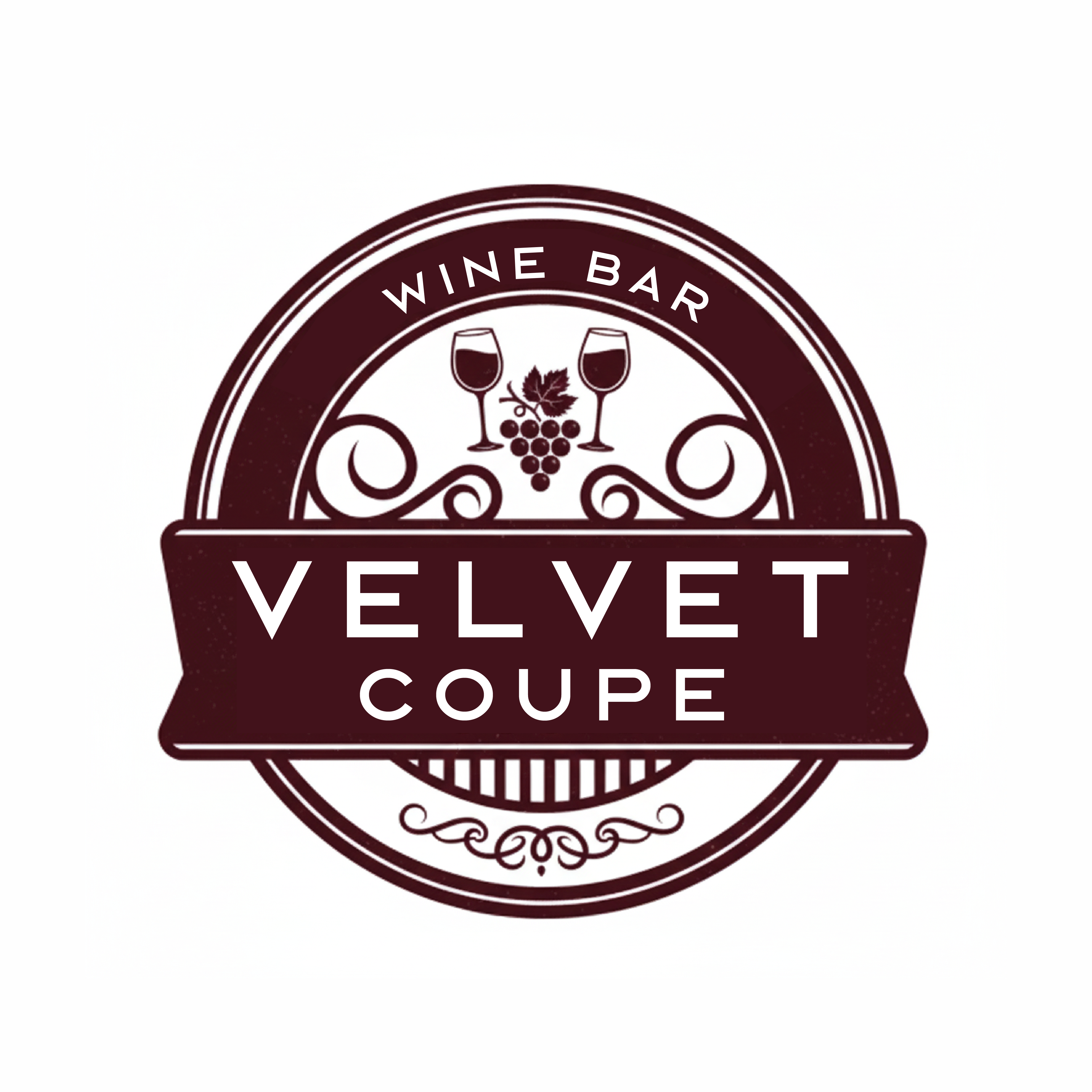 Logo Design by Bushra141 for Velvet Coupe Wine Bar | Design #36532638