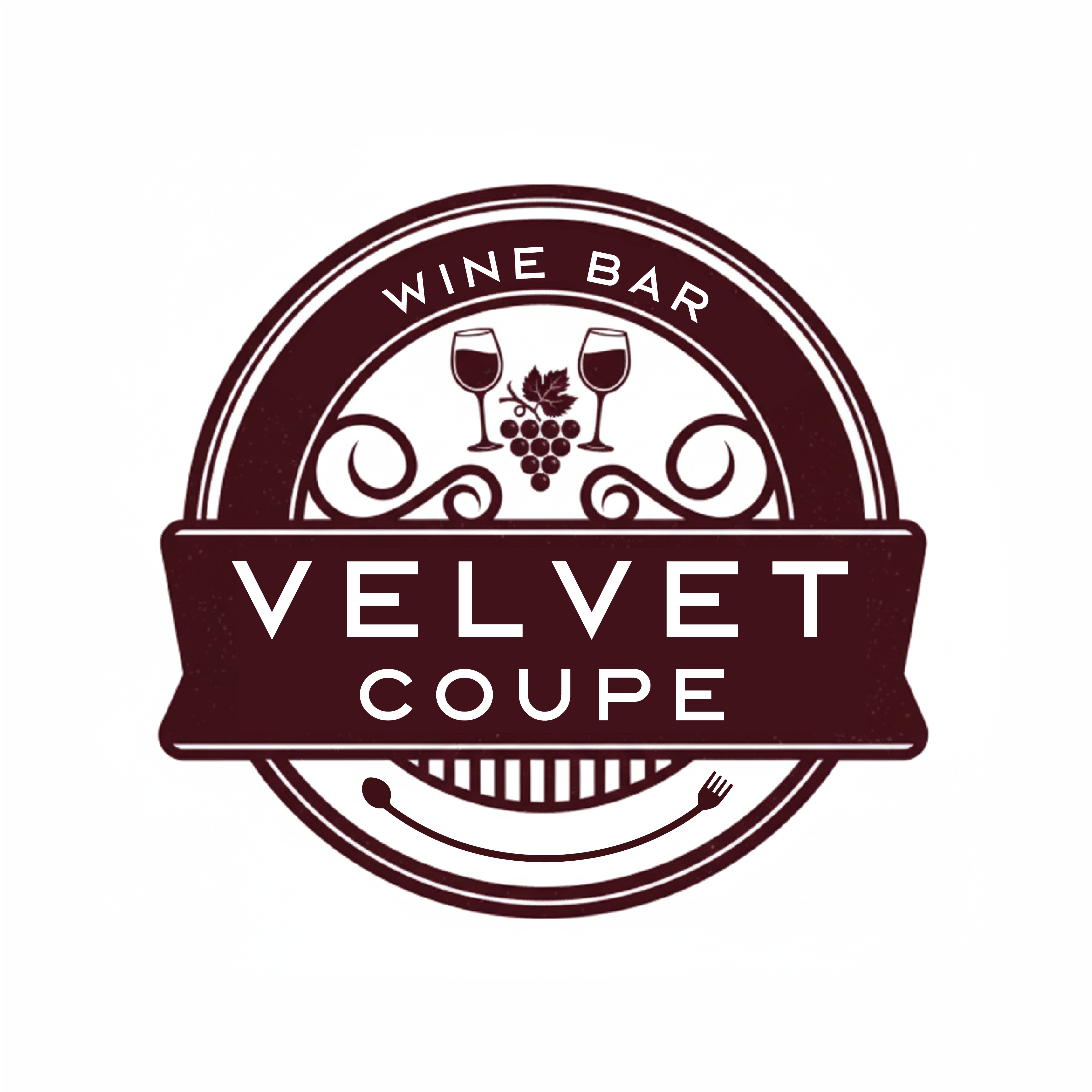 Logo Design by Bushra141 for Velvet Coupe Wine Bar | Design #36532676