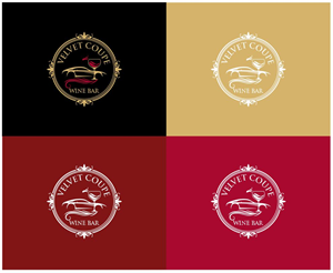 Logo Design by i-Design for Velvet Coupe Wine Bar | Design: #36509989