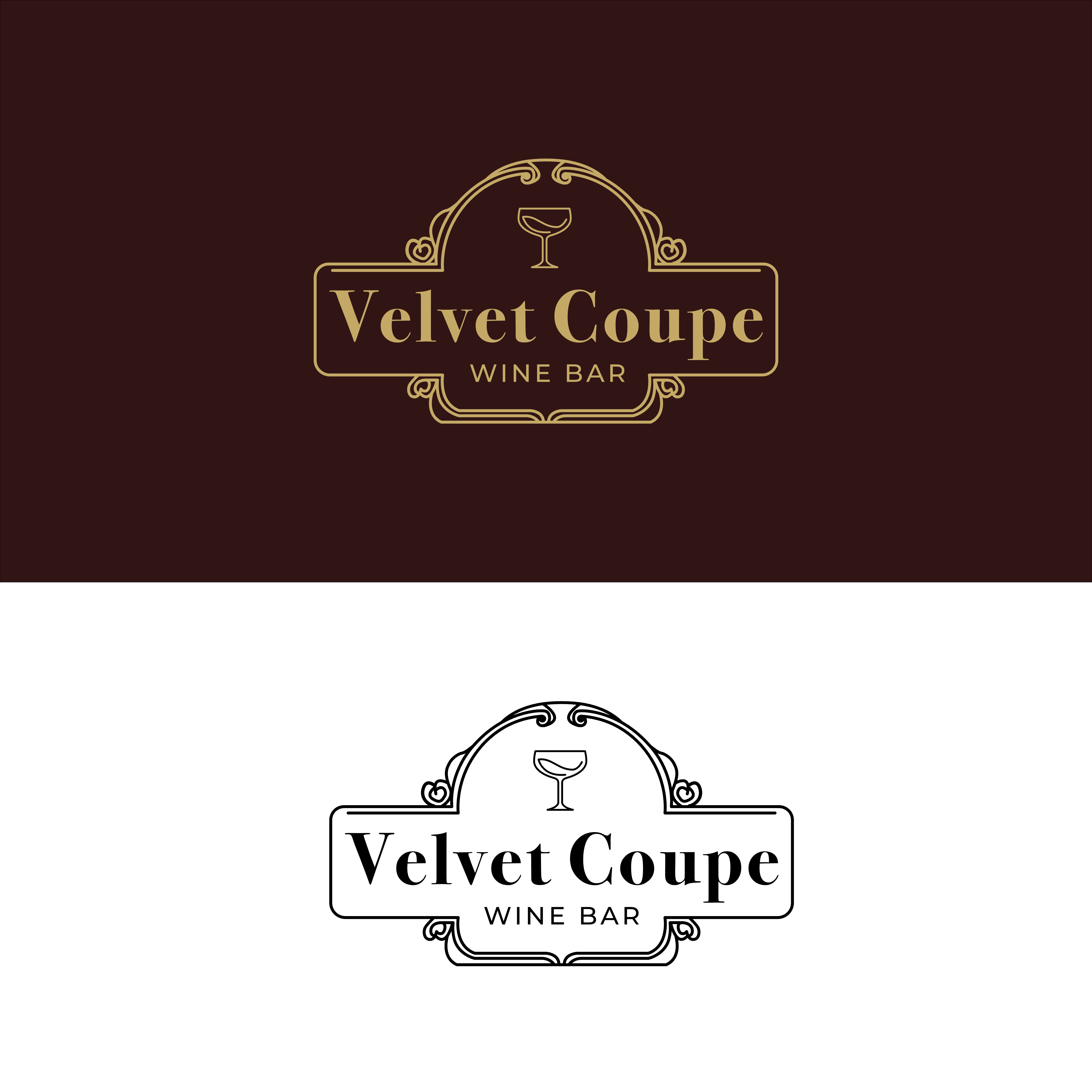 Logo Design by GumelarStd for Velvet Coupe Wine Bar | Design #36506405