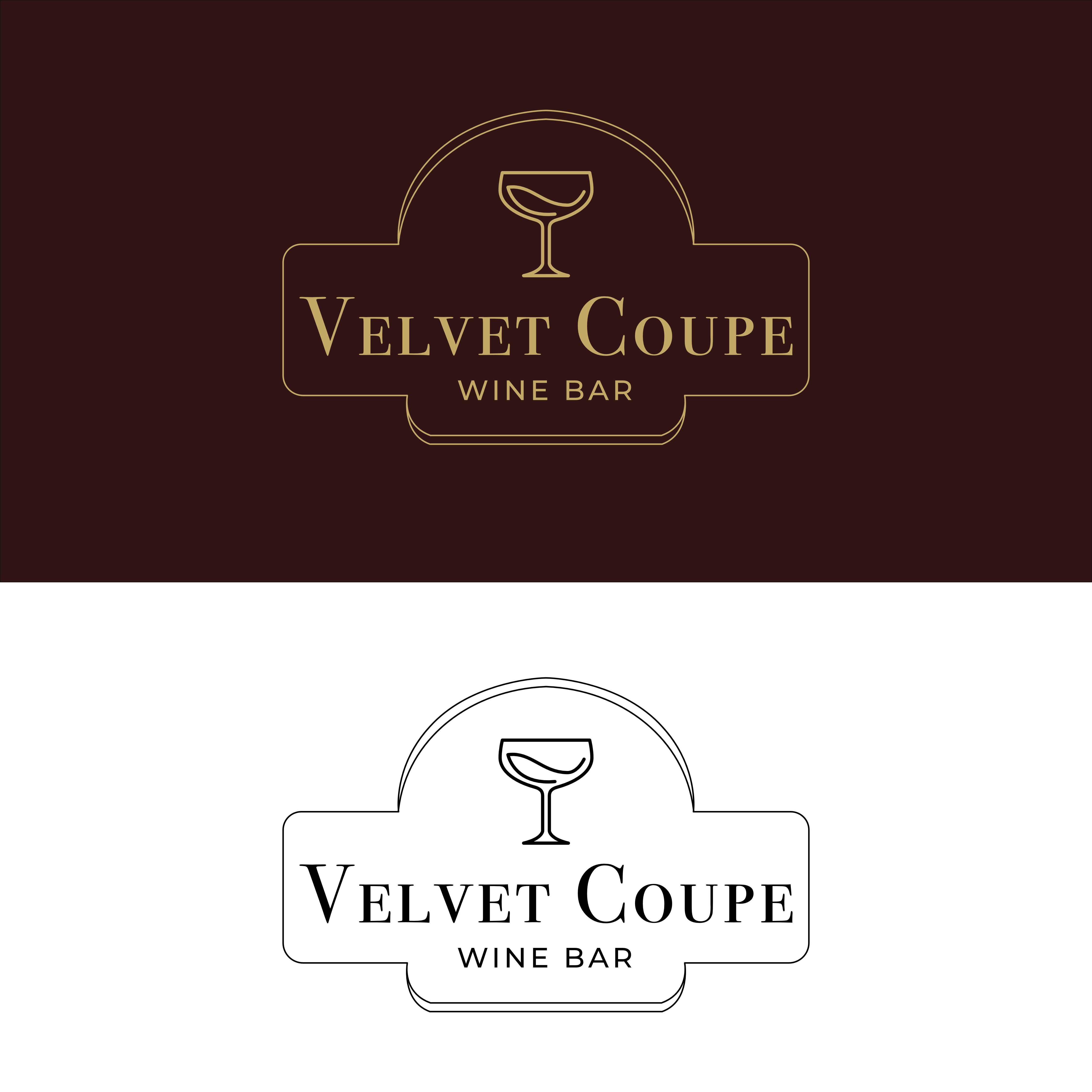 Logo Design by GumelarStd for Velvet Coupe Wine Bar | Design #36525911
