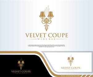 Logo Design by dobleh_creative for Velvet Coupe Wine Bar | Design: #36503130