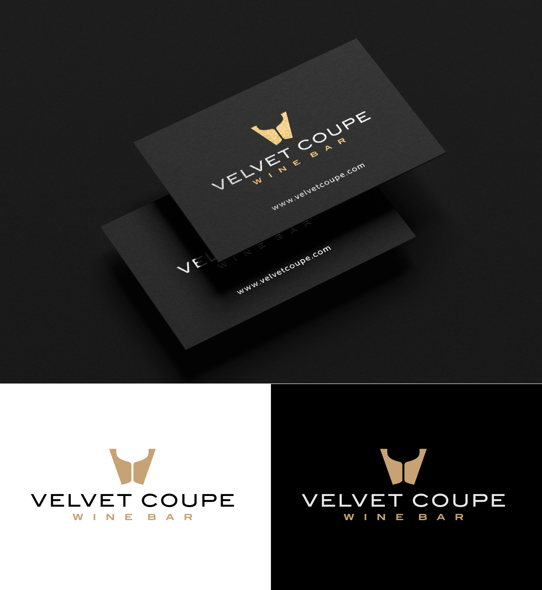 Logo Design by grrssn for Velvet Coupe Wine Bar | Design #36541325