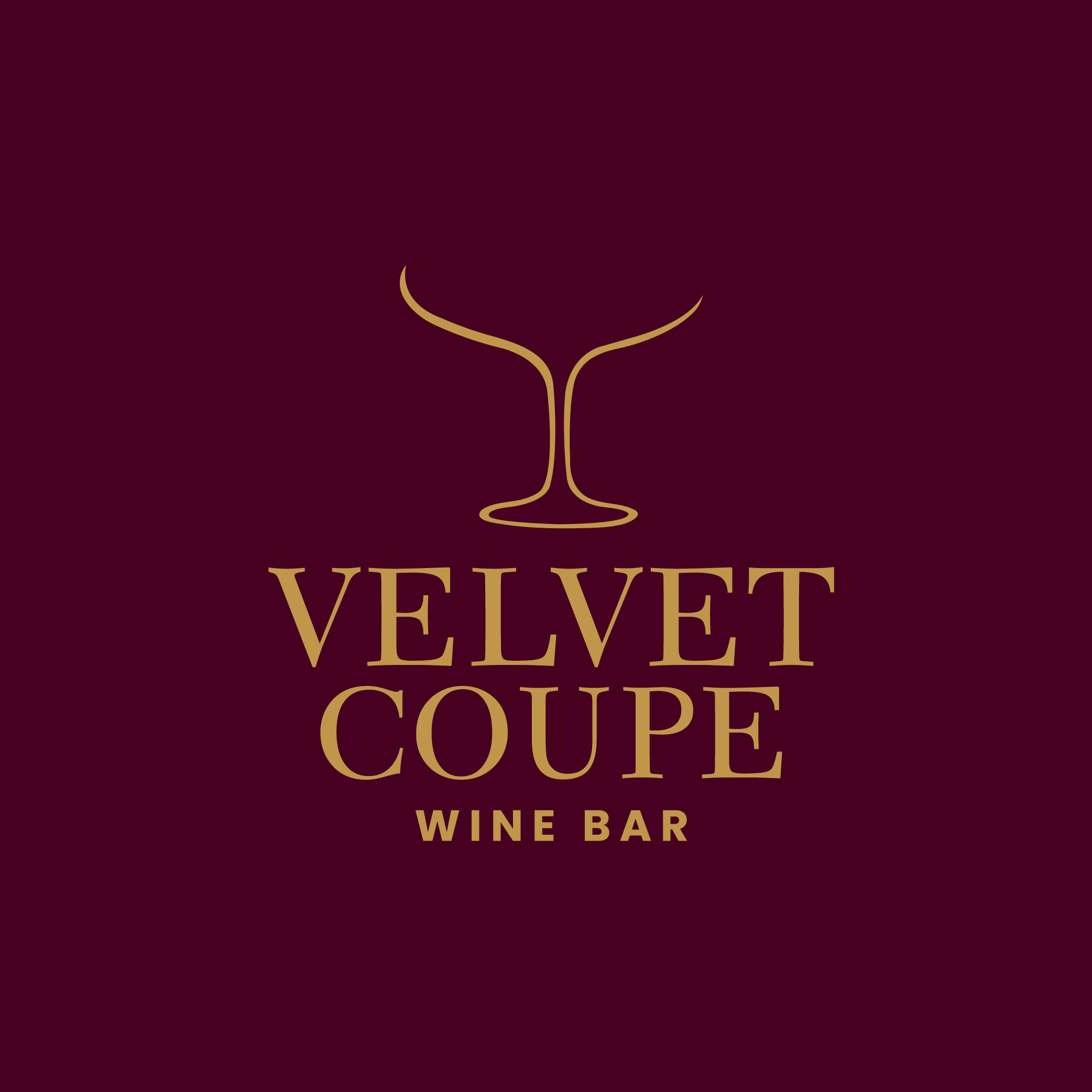 Logo-Design von CrewType für Velvet Coupe Wine Bar | Design #36503402