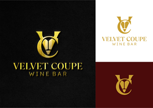 Logo Design by ammar_ed for Velvet Coupe Wine Bar | Design #36506983