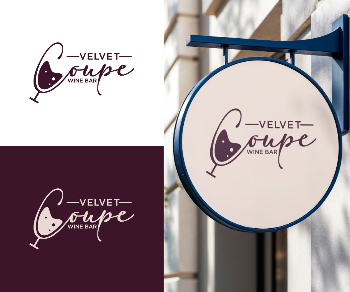Design de Logo par Ansh Design pour Velvet Coupe Wine Bar | Design #36505365