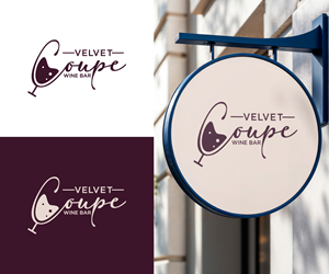 Logo-Design von Ansh Design für Velvet Coupe Wine Bar | Design: #36505365