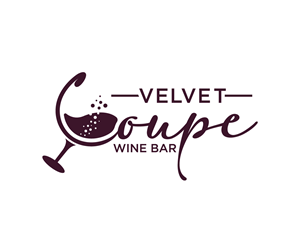 Logo Design by Ansh Design for Velvet Coupe Wine Bar | Design: #36508107
