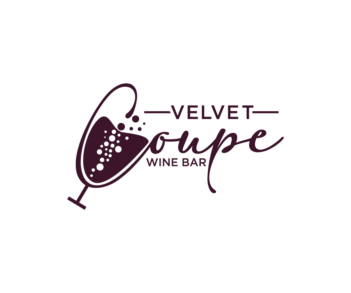 Diseño de Logo por Ansh Design para Velvet Coupe Wine Bar | Diseño #36508108