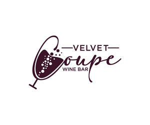 Diseño de Logo por Ansh Design para Velvet Coupe Wine Bar | Diseño: #36508108
