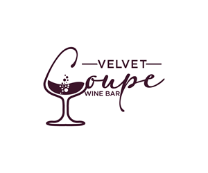 Diseño de Logo por Ansh Design para Velvet Coupe Wine Bar | Diseño: #36508109