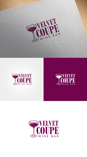 Logo-Design von Soonia für Velvet Coupe Wine Bar | Design: #36505772